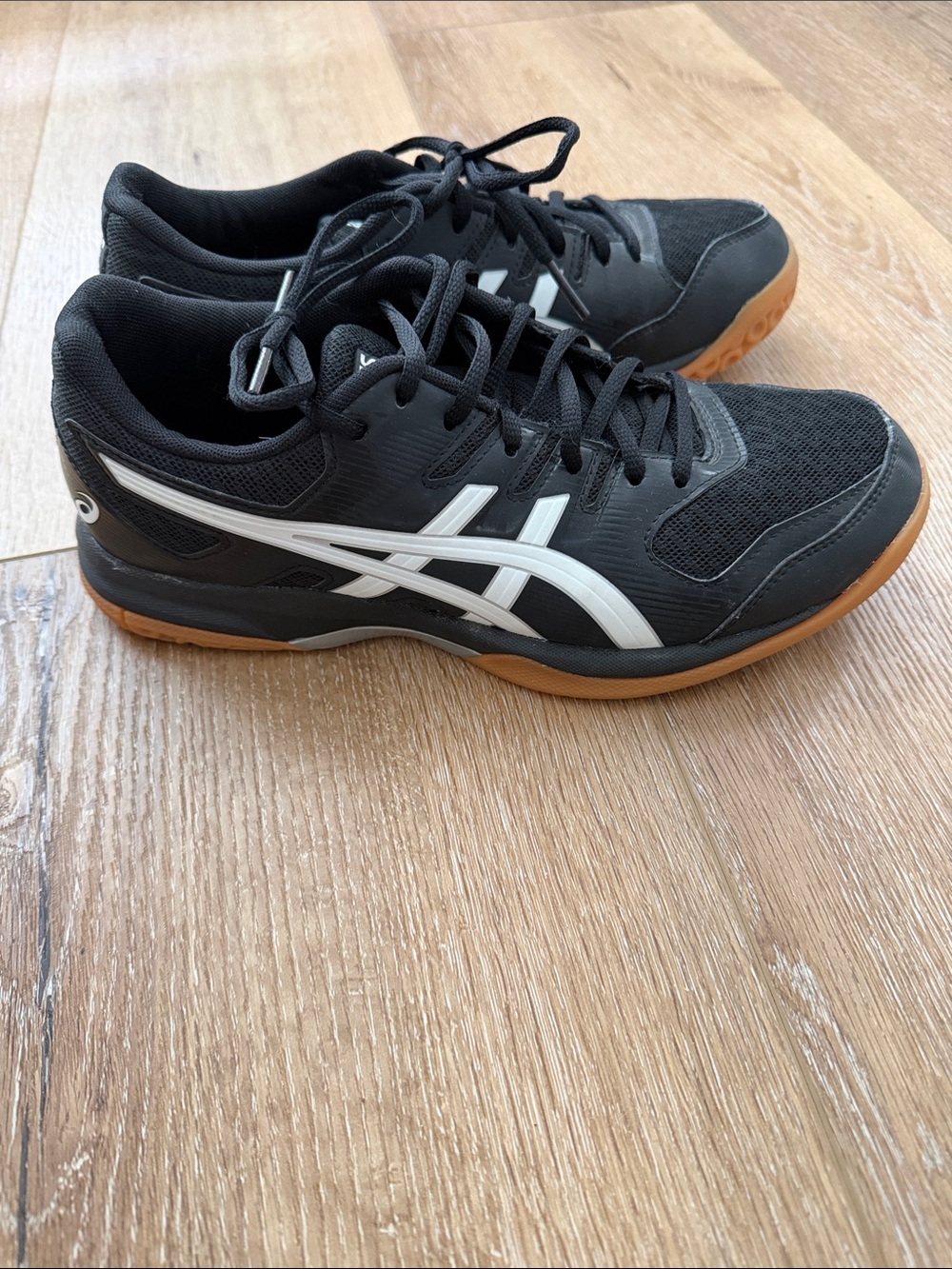 Asics Black and White Women's Gel Rocket Lace Ups